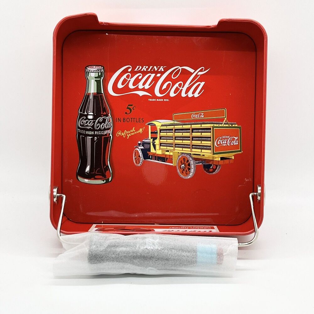 NEW Coca Cola Tin Napkin Holder Coke Retro Look Kitschy Collector Soda BBQ - Picture 1 of 5